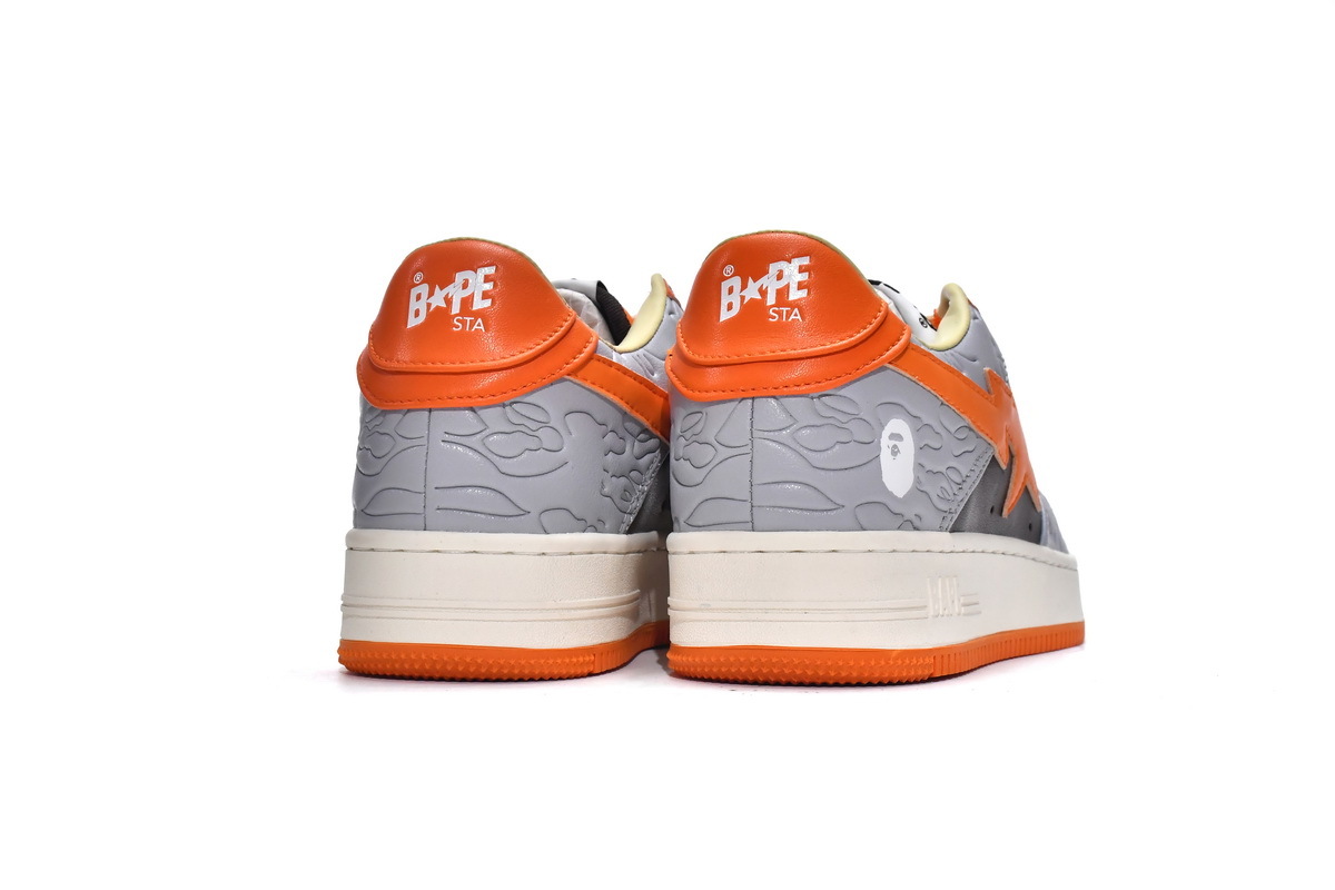 BoostMasterLin A Bathing Ape Bape Sta Low Grey Orange 1H70-291-002