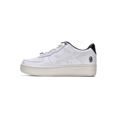BoostMasterLin A Bathing Ape Bape Sta Low White Black 1H70-191-022 01