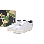 BoostMasterLin A Bathing Ape Bape Sta Low White Black 1H70-191-022