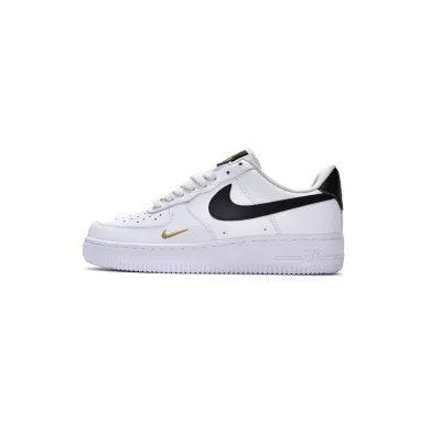 BoostMasterLin Air Force 1 Low &#39;07 Essential White Black Gold Mini Swoosh CZ0270-102 01