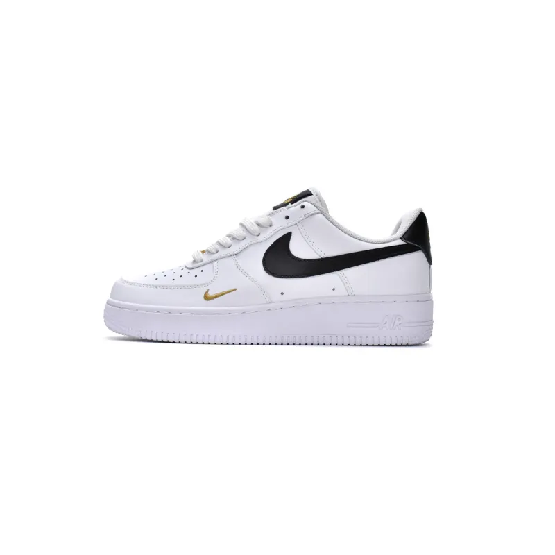 BoostMasterLin Air Force 1 Low &#39;07 Essential White Black Gold Mini Swoosh CZ0270-102