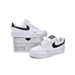 BoostMasterLin Air Force 1 Low &#39;07 Essential White Black Gold Mini Swoosh CZ0270-102