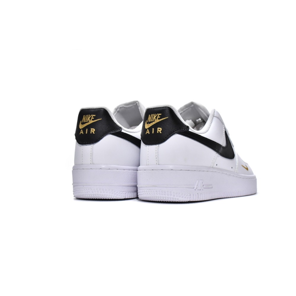 BoostMasterLin Air Force 1 Low &#39;07 Essential White Black Gold Mini Swoosh CZ0270-102