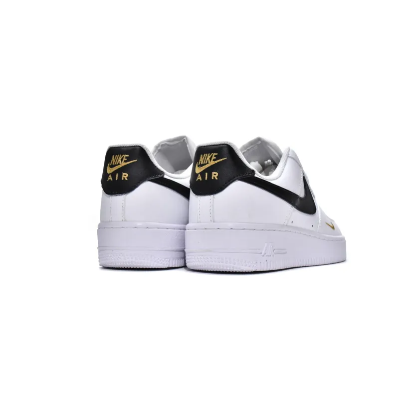 BoostMasterLin Air Force 1 Low &#39;07 Essential White Black Gold Mini Swoosh CZ0270-102