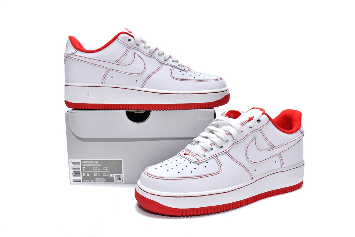 BoostMasterLin Air Force 1 Low &#39;07 White University Red CV1724-100