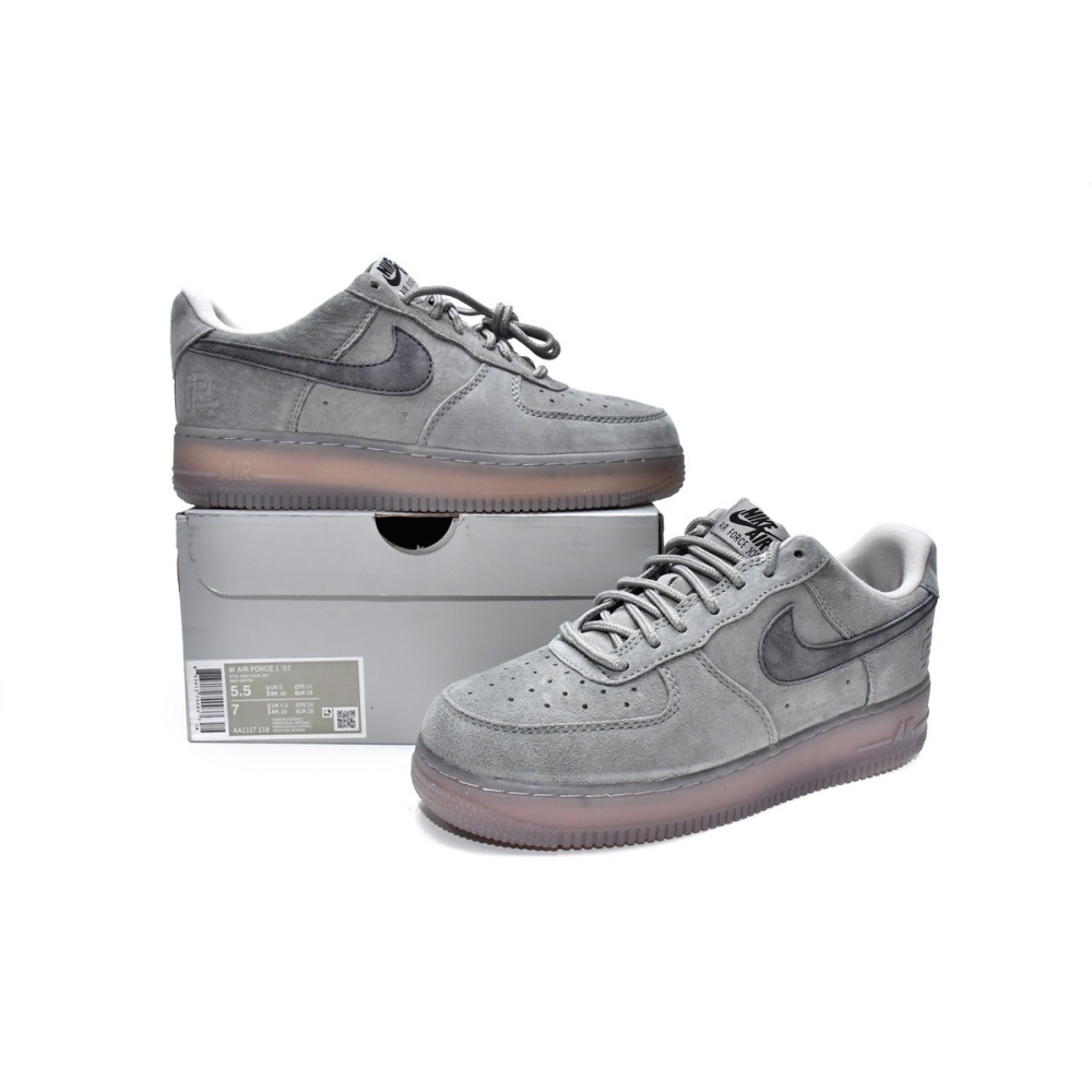 BoostMasterLin Air Force 1 Low Suede Light Grey AA1117-118
