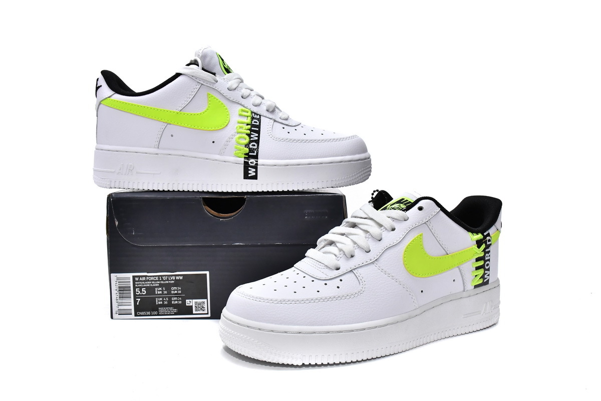 BoostMasterLin Air Force 1 Low Worldwide White Barely Volt CN8536-100