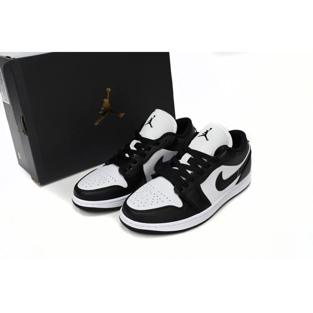 BoostMasterLin Air Jordan 1 Low Black And White DC0774-101
