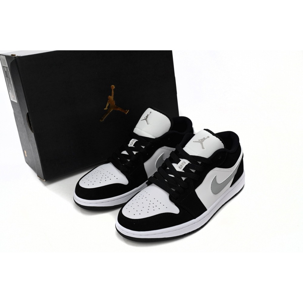 BoostMasterLin Air Jordan 1 Low Black and White Gray 552780-018