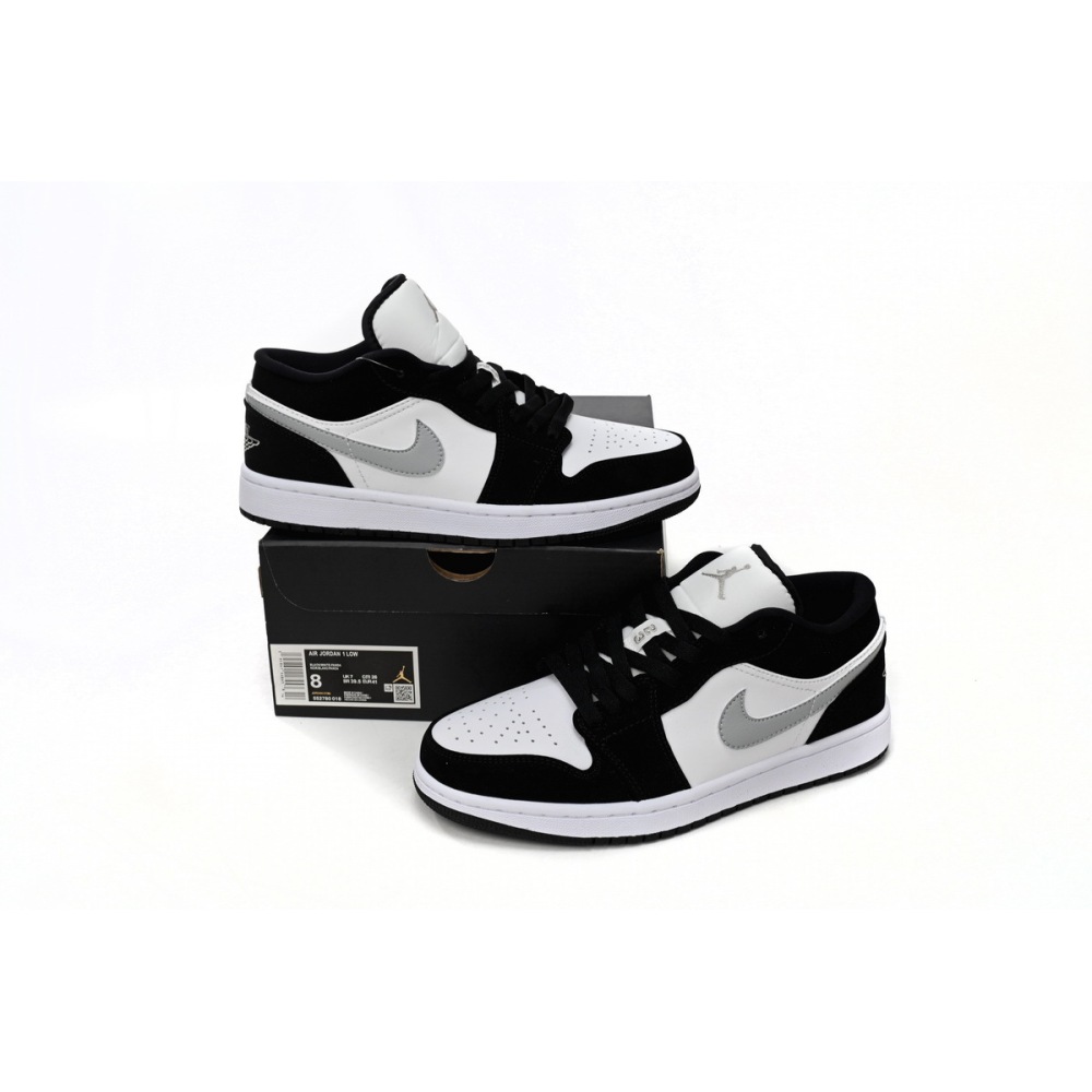 BoostMasterLin Air Jordan 1 Low Black and White Gray 552780-018