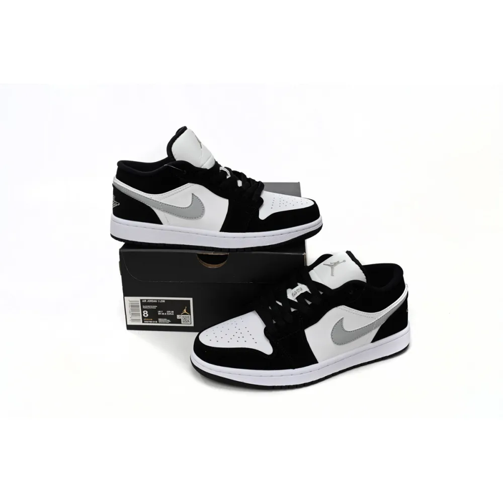 BoostMasterLin Air Jordan 1 Low Black and White Gray 552780-018