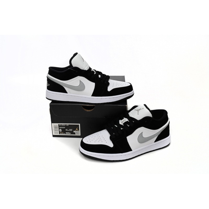 BoostMasterLin Air Jordan 1 Low Black and White Gray 552780-018