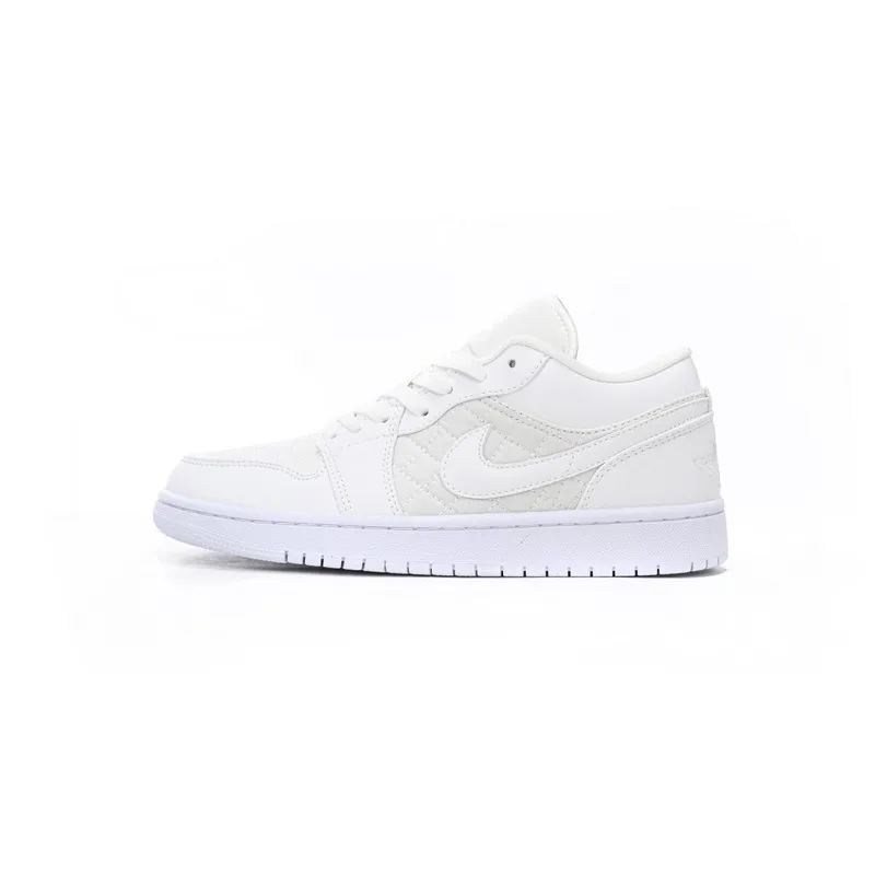 BoostMasterLin Air Jordan 1 Low Quilted White DB6480-100