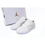 BoostMasterLin Air Jordan 1 Low Quilted White DB6480-100