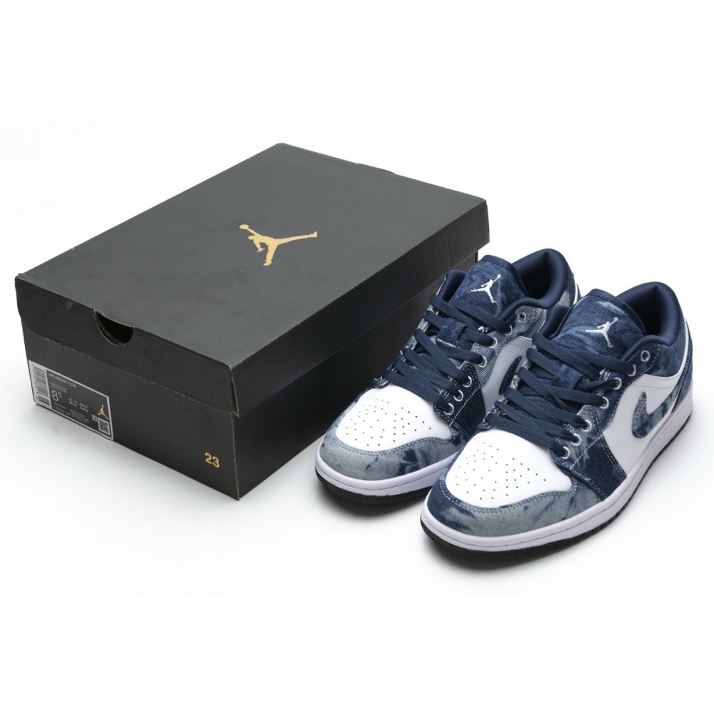 BoostMasterLin Air Jordan 1 Low Washed Denim CZ8455-100