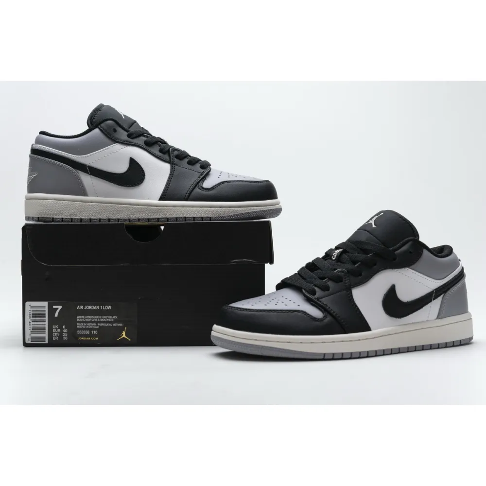 BoostMasterLin Jordan 1 Low Grey Toe 553558-110