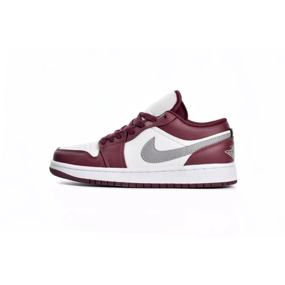 BoostMasterLin Jordan 1 Low White Bordeaux 553558-615