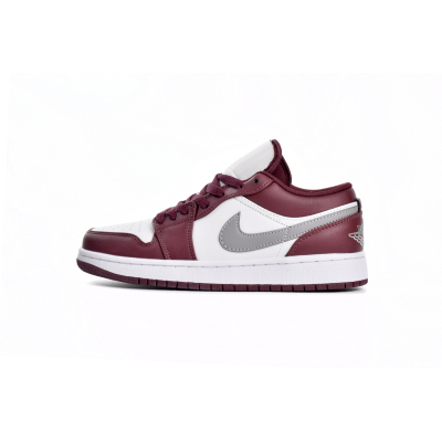 BoostMasterLin Jordan 1 Low White Bordeaux 553558-615 01