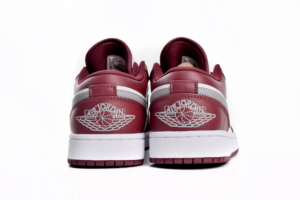 BoostMasterLin Jordan 1 Low White Bordeaux 553558-615