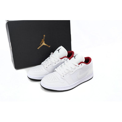 BoostMasterLin Jordan 1 Low White Gym Red Black 553560-164 02