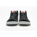 BoostMasterLin Jordan 1 Mid Black Particle Grey Gym Red 554724-060