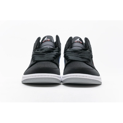 BoostMasterLin Jordan 1 Mid Multi-Color Swoosh Black (GS) 554725-065 02