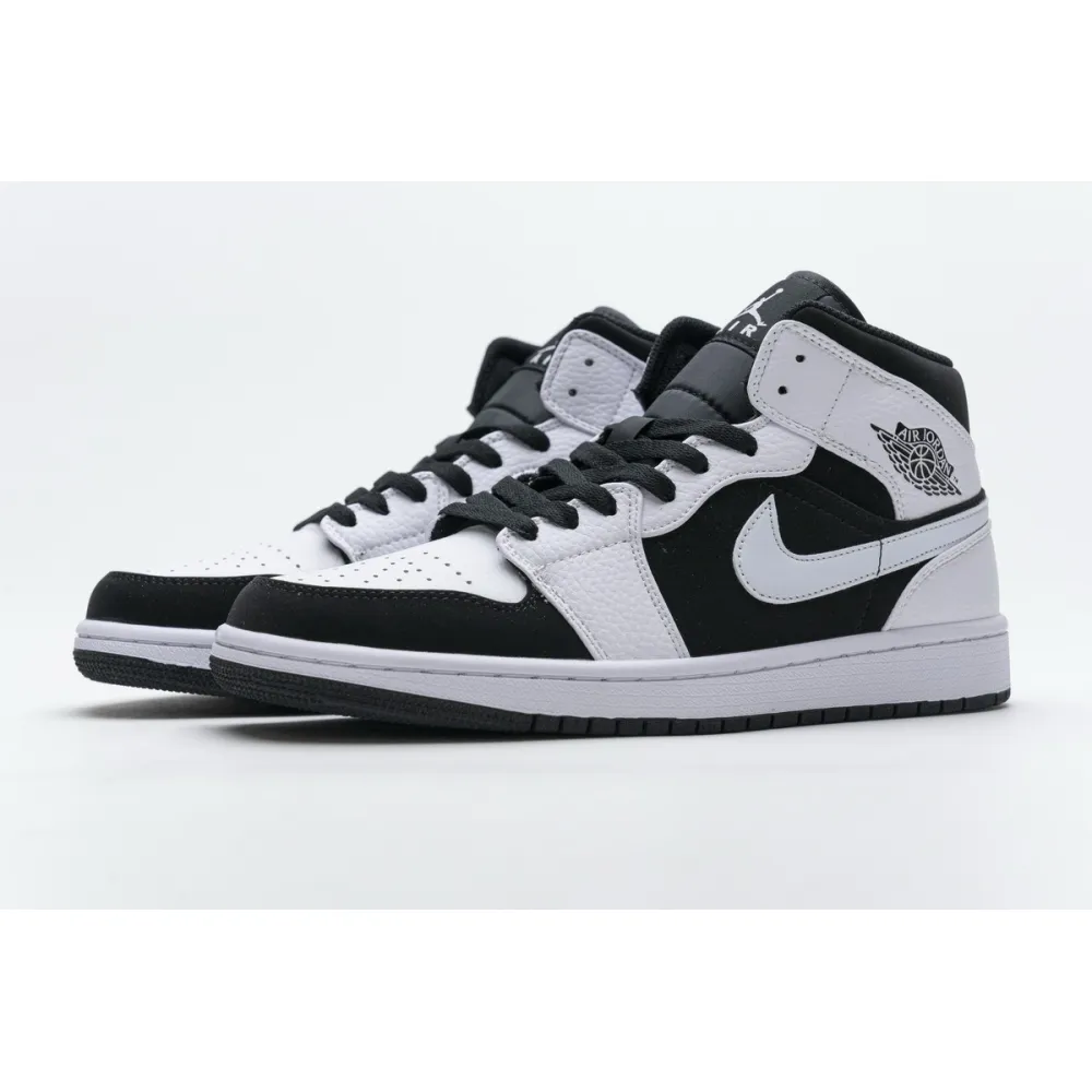 BoostMasterLin Jordan 1 Mid White Black 554724-113