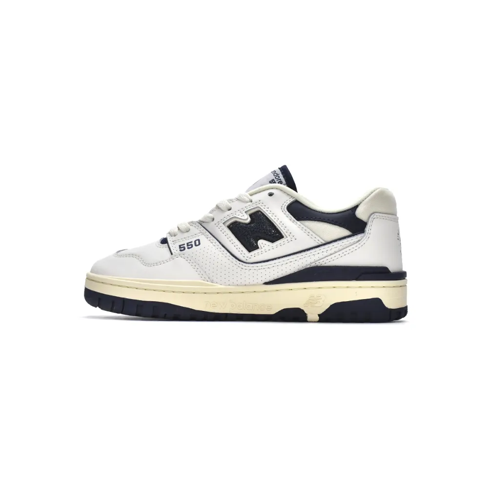 BoostMasterLin New Balance 550 Aime Leon Dore White Navy BB550ALF