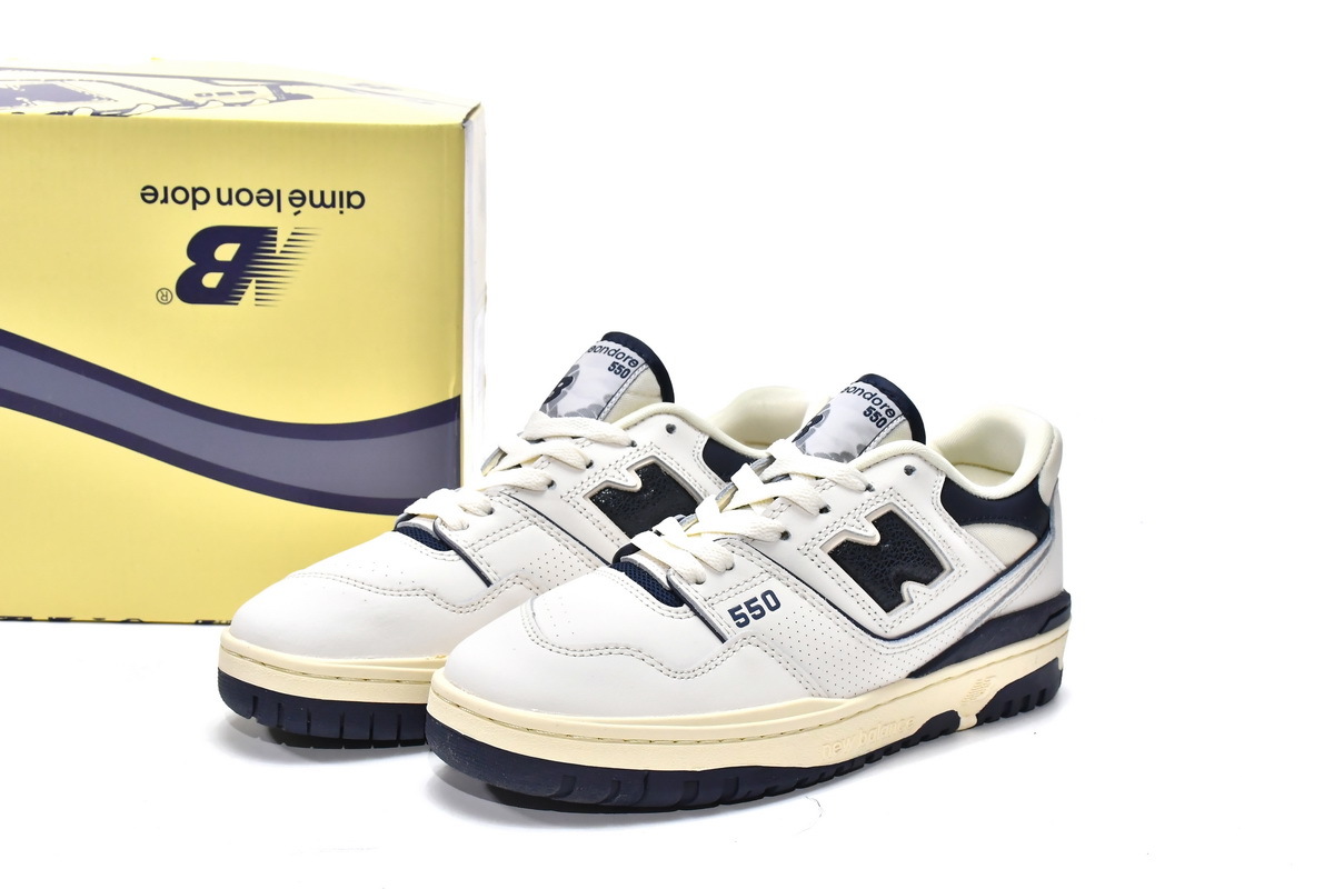 BoostMasterLin New Balance 550 Aime Leon Dore White Navy BB550ALF