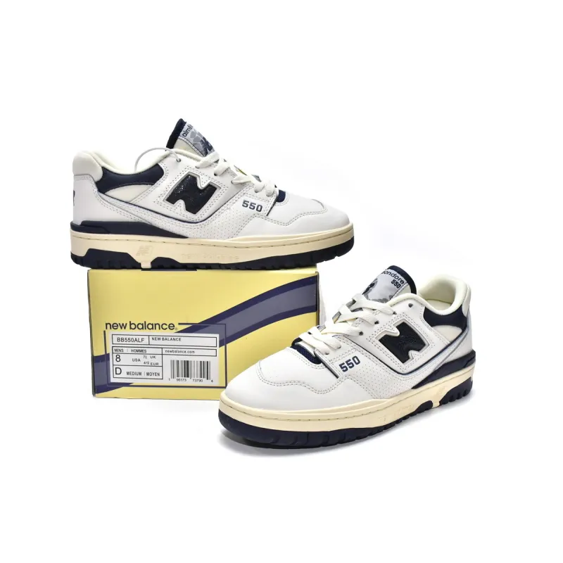 BoostMasterLin New Balance 550 Aime Leon Dore White Navy BB550ALF