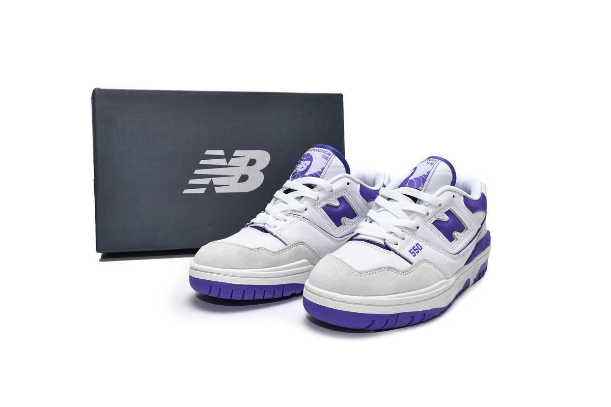 BoostMasterLin New Balance 550 White Purple