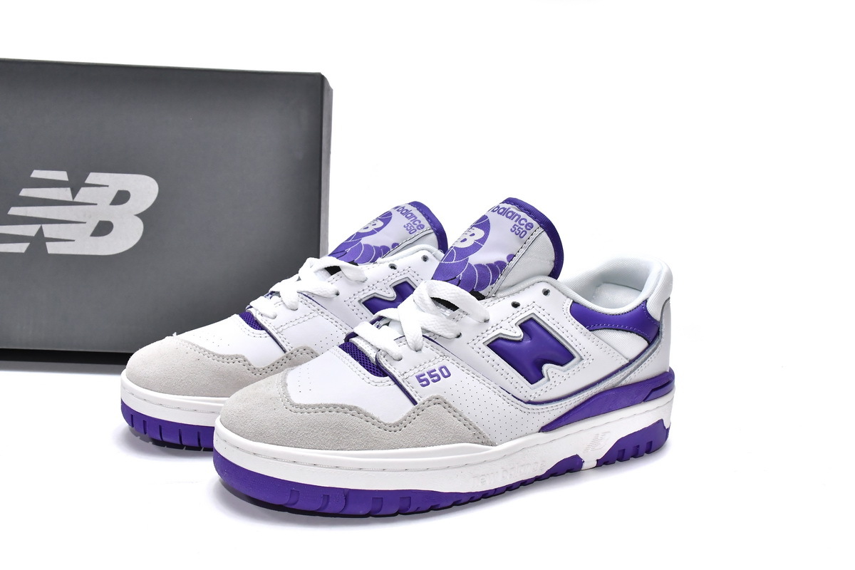 BoostMasterLin New Balance 550 White Purple BB550WR1