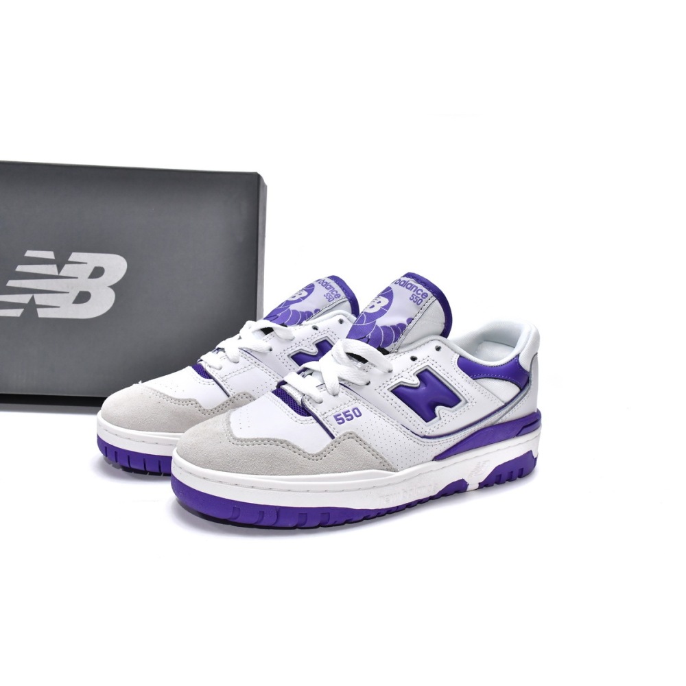 BoostMasterLin New Balance 550 White Purple BB550WR1