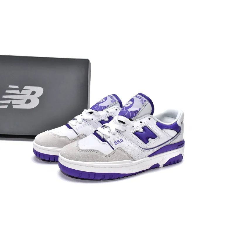 BoostMasterLin New Balance 550 White Purple BB550WR1