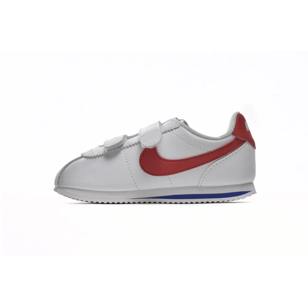 Kid Shoes og Cortez Basic SL White Varsity Red 904769-103
