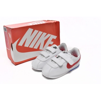 Kid Shoes og Cortez Basic SL White Varsity Red 904769-103 02