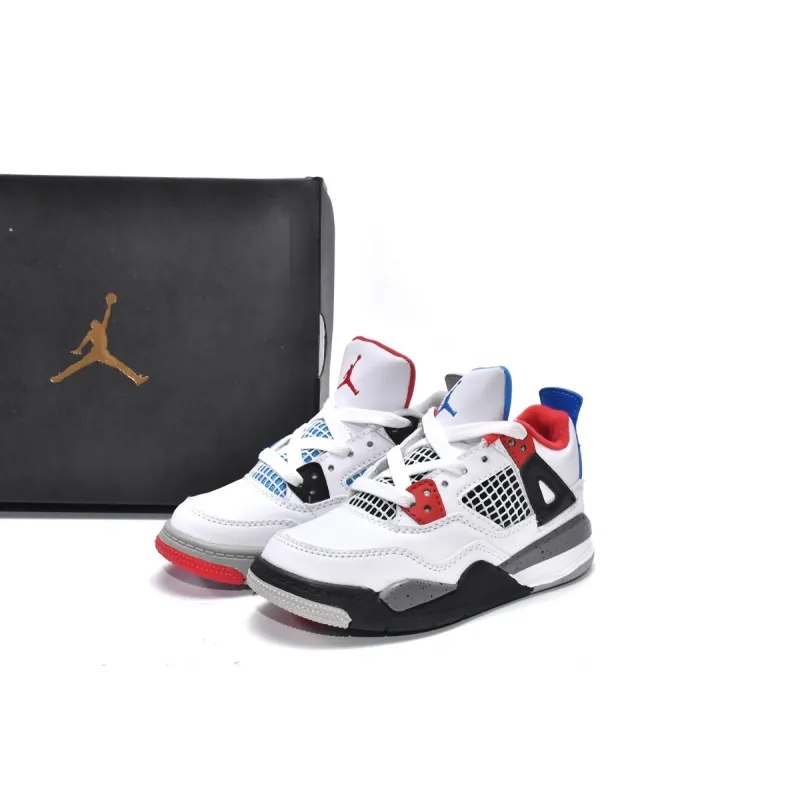 Kid Shoes og Jordan 4 Retro What The (PS) BQ7669-146