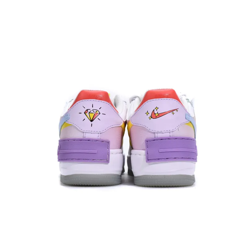 og Air Force 1 Shadow White Hydrogen Blue Purple (W) CW2630-141