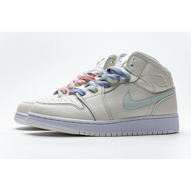 og Jordan 1 Mid Multi-Color Swoosh Phantom (GS) 555112-035