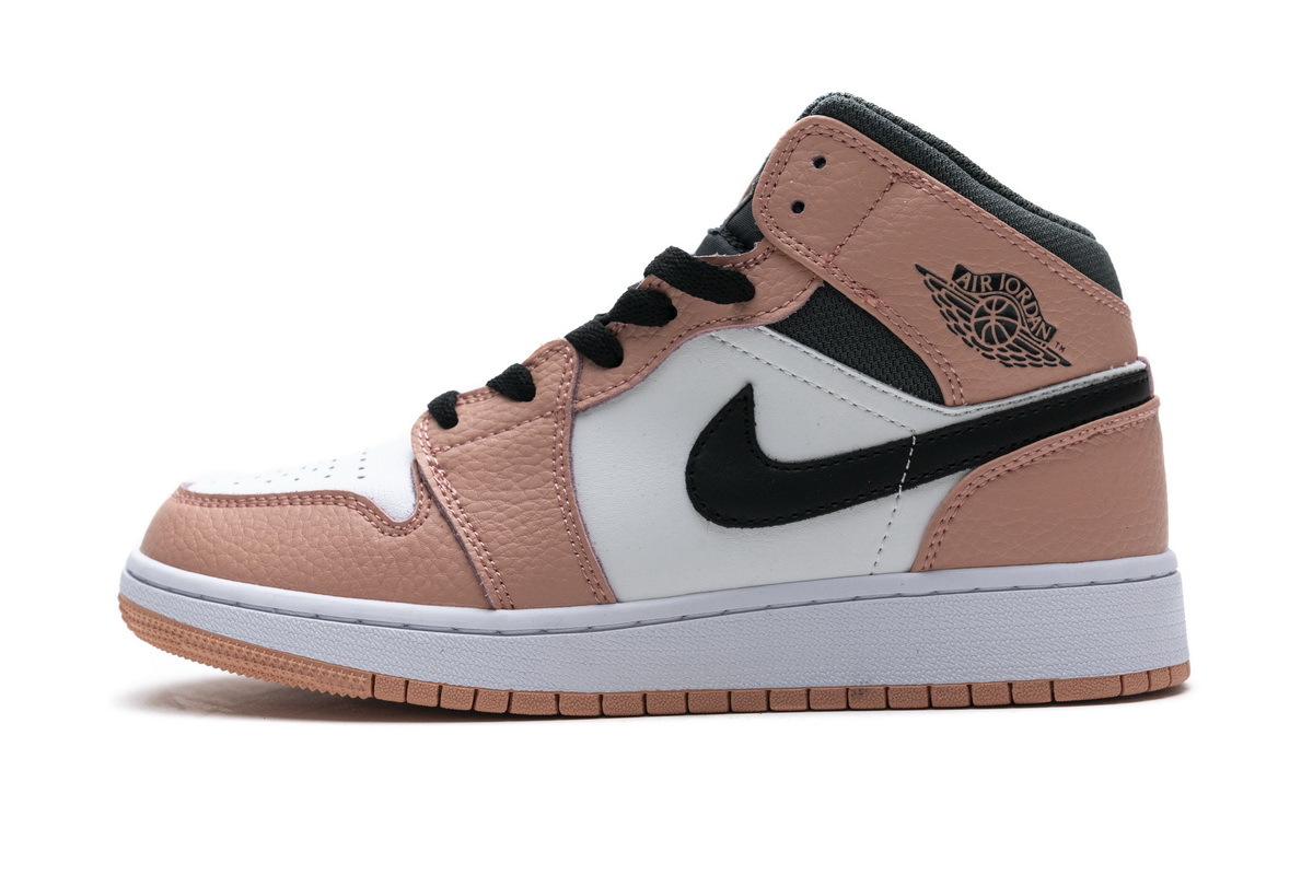 og Jordan 1 Mid Pink Quartz (GS) 555112-603