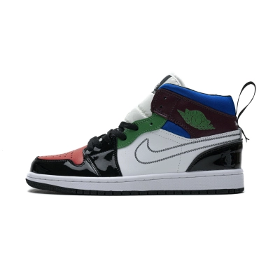 og Jordan 1 Mid SE Black White Multi-Color (W) DB5454-001 01