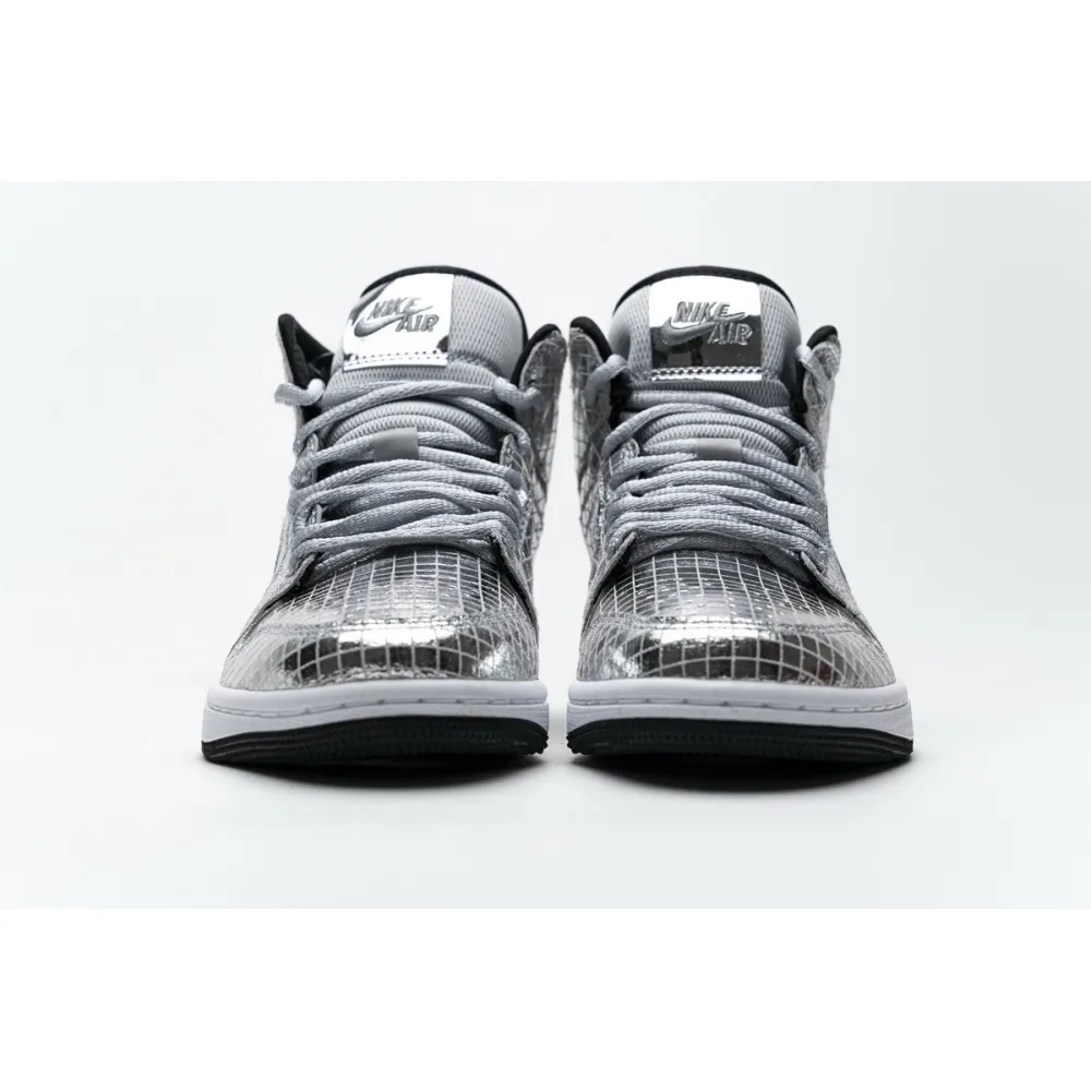 og Jordan 1 Mid SE Disco Metallic Silver (W) CU9304-001