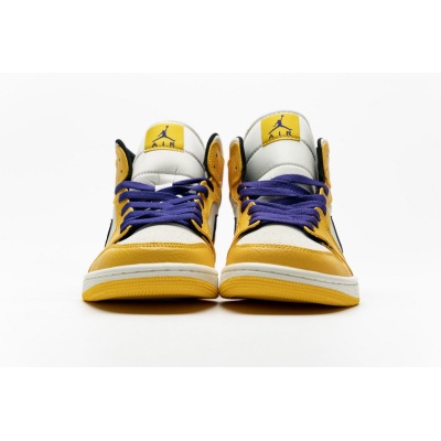 og Jordan 1 Mid SE Lakers 852542-700 02