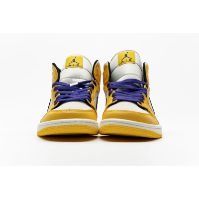 og Jordan 1 Mid SE Lakers 852542-700 02