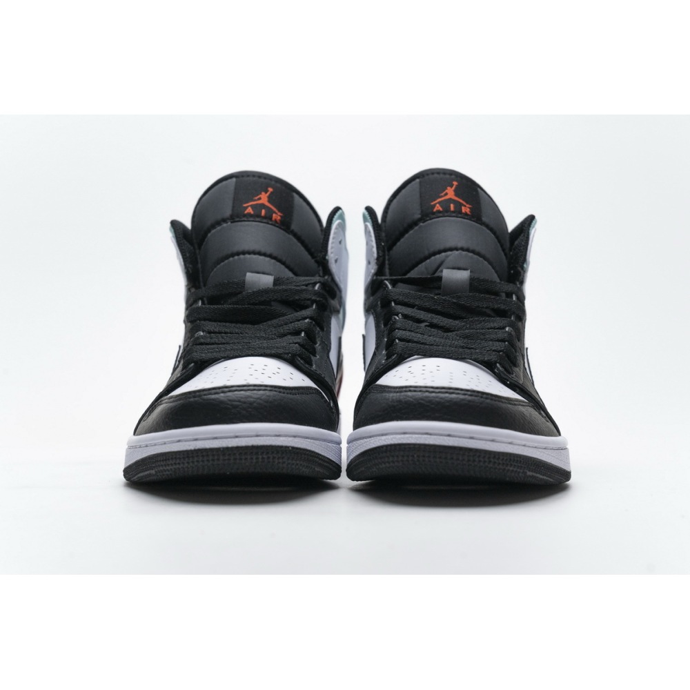 og Jordan 1 Mid SE White Black Red Spruce (GS) BQ6931-100