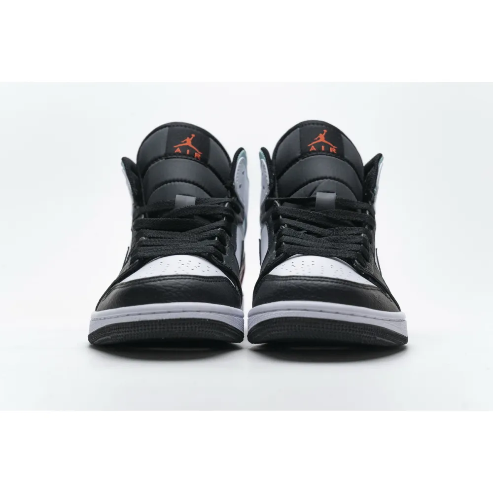 og Jordan 1 Mid SE White Black Red Spruce (GS) BQ6931-100