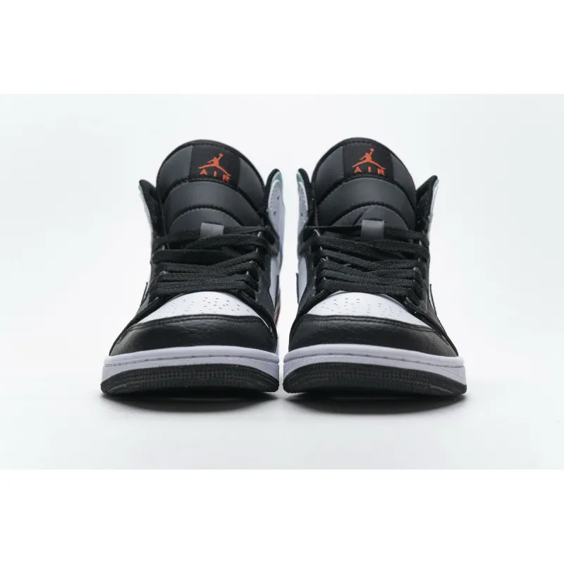 og Jordan 1 Mid SE White Black Red Spruce (GS) BQ6931-100