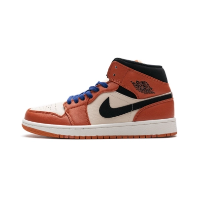 og Jordan 1 Mid Team Orange Black 852542-800 01