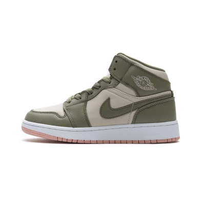 og Jordan 1 Mid Trooper Bleached Coral (GS) 555112-225 01