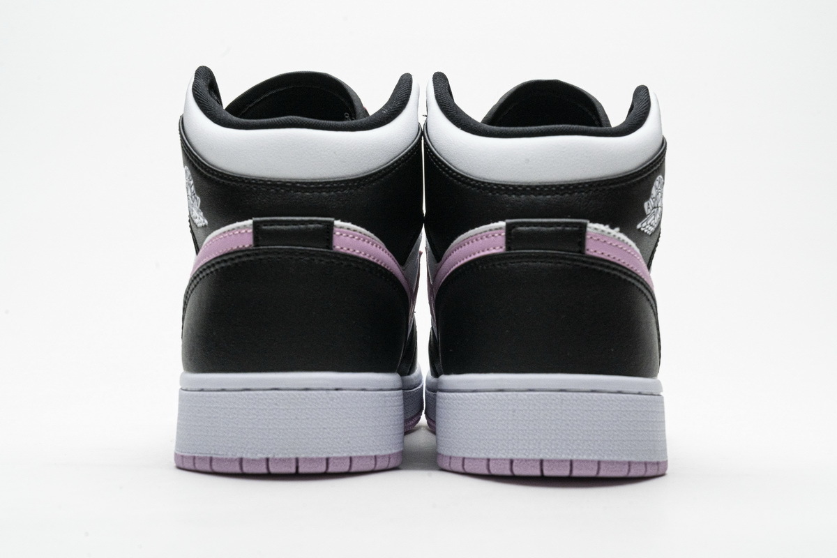 og Jordan 1 Mid White Black Light Arctic Pink (GS) 555112-103